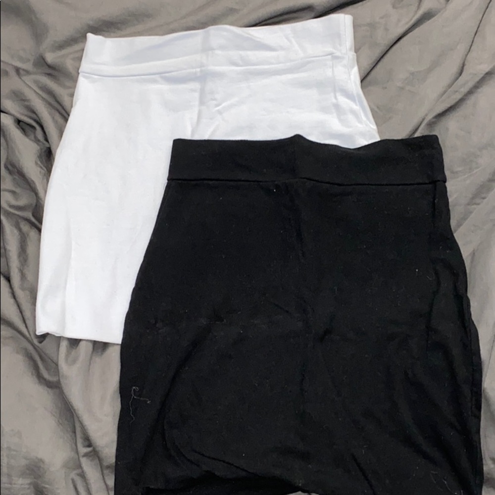 TWO fashion nova mini skirts